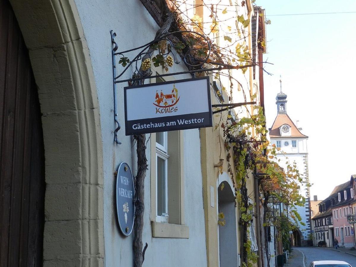 Gaestehaus Am Westtor Prichsenstadt Exteriér fotografie